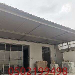 تصميم ملحق خارجي مع مشب