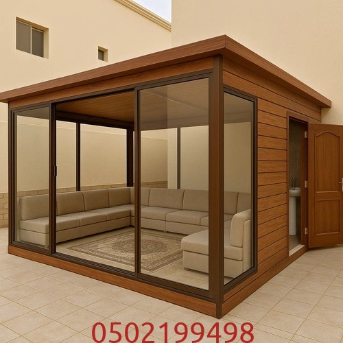 تصميم وتنفيذ مجالس اسمنت بورد للملاحق الخارجية